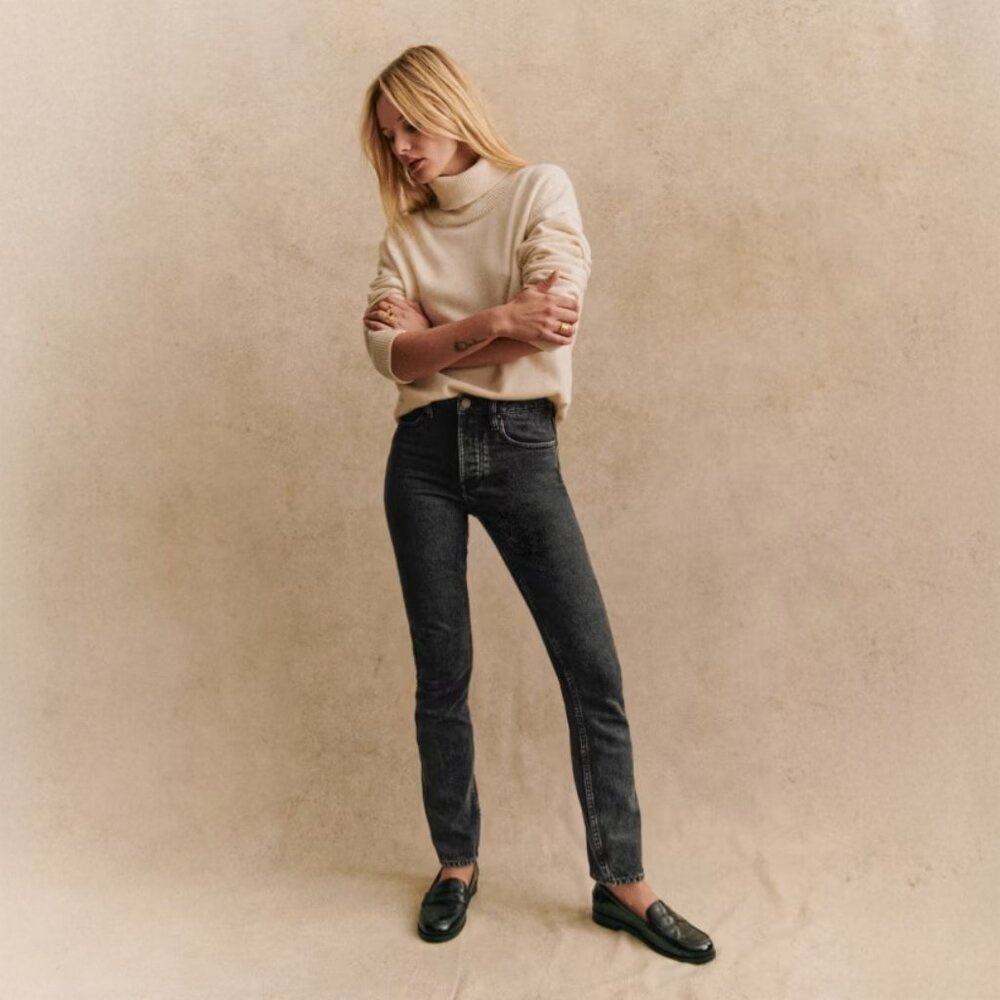 Sezane Brut Sexy Jeans in Grey